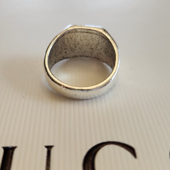 🔷️ Silver Ace Card Signet Ring Size 10 NWT - Picture 2 of 3
